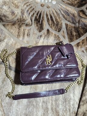 River Island Patent Quilted Shoulder Bag